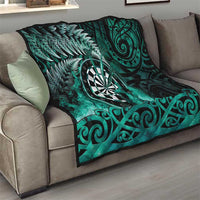 New Zealand Darts Quilt Maori Koru Dartboard Turquoise Flame
