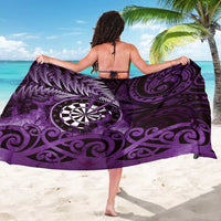 New Zealand Darts Sarong Maori Koru Dartboard Purple Flame