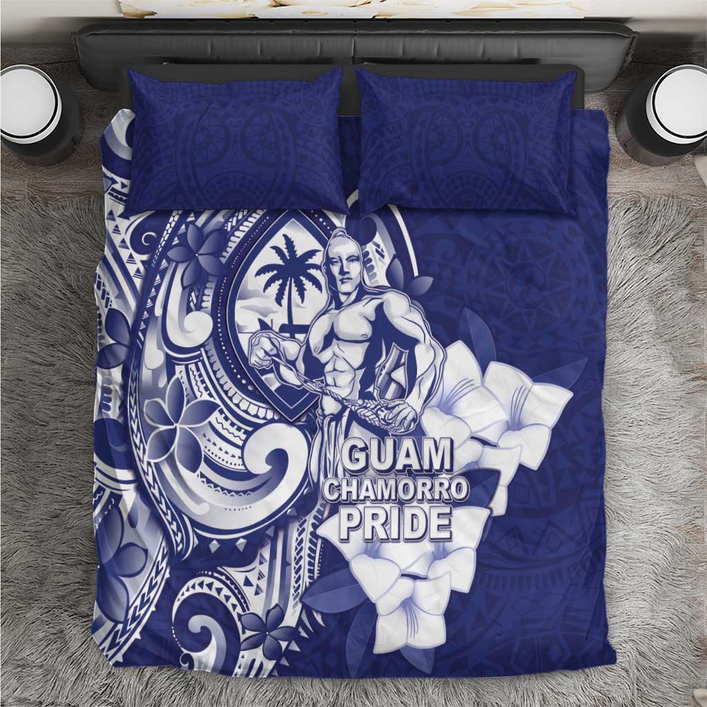Guam Chief Quipuha Bedding Set Polynesian Pattern With Guasali Flowers