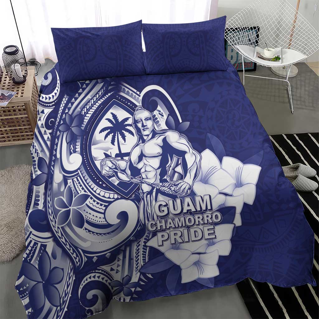 Guam Chief Quipuha Bedding Set Polynesian Pattern With Guasali Flowers