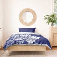 Guam Chief Quipuha Bedding Set Polynesian Pattern With Guasali Flowers