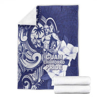 Guam Chief Quipuha Blanket Polynesian Pattern With Guasali Flowers