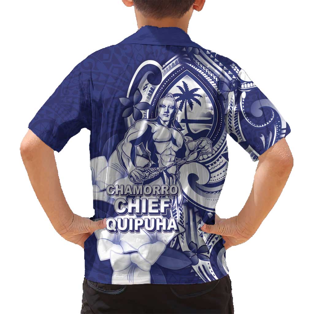 Guam Chief Quipuha Family Matching Long Sleeve Bodycon Dress and Hawaiian Shirt Polynesian Pattern With Guasali Flowers