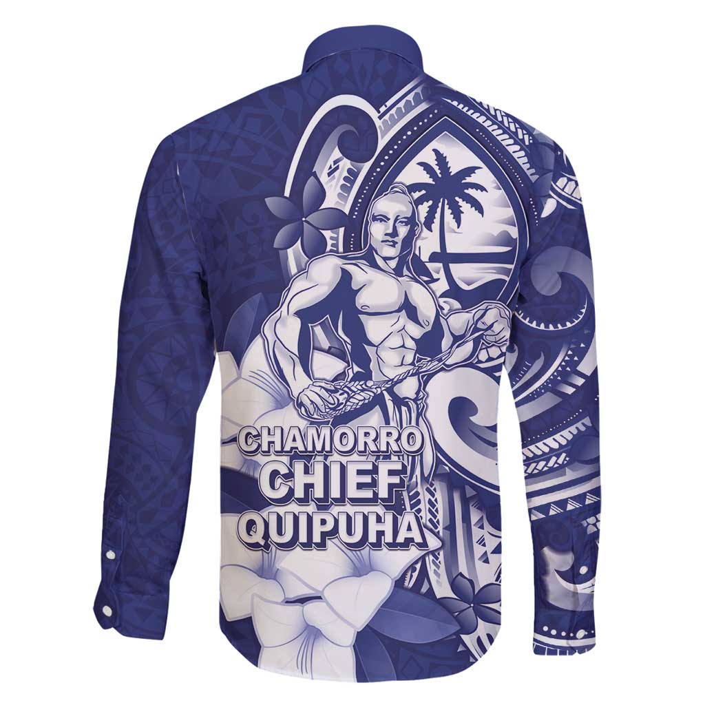 Guam Chief Quipuha Family Matching Off Shoulder Short Dress and Hawaiian Shirt Polynesian Pattern With Guasali Flowers