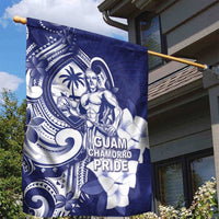 Guam Chief Quipuha Garden Flag Polynesian Pattern With Guasali Flowers
