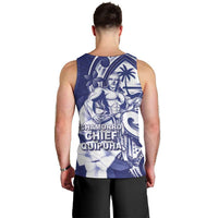 Guam Chief Quipuha Men Tank Top Polynesian Pattern With Guasali Flowers
