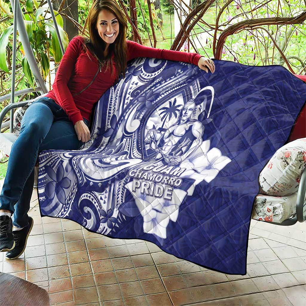 Guam Chief Quipuha Quilt Polynesian Pattern With Guasali Flowers