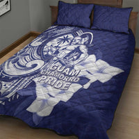 Guam Chief Quipuha Quilt Bed Set Polynesian Pattern With Guasali Flowers