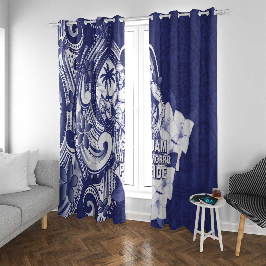 Guam Chief Quipuha Window Curtain Polynesian Pattern With Guasali Flowers