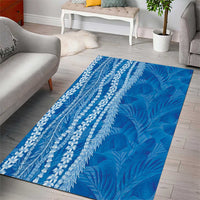 Hawaii Prince Kuhio Area Rug Blue Hawaiian Lau Maia With Leis LT05 - Polynesian Pride