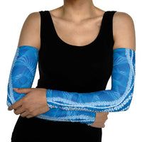 Hawaii Prince Kuhio Arm Sleeves Blue Hawaiian Lau Maia With Leis LT05 - Polynesian Pride