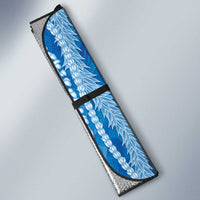 Hawaii Prince Kuhio Auto Sun Shade Blue Hawaiian Lau Maia With Leis LT05 - Polynesian Pride