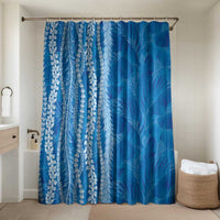 Hawaii Prince Kuhio Bathroom Set Blue Hawaiian Lau Maia With Leis