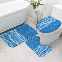Hawaii Prince Kuhio Bathroom Set Blue Hawaiian Lau Maia With Leis