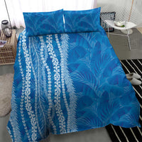 Hawaii Prince Kuhio Bedding Set Blue Hawaiian Lau Maia With Leis LT05 - Polynesian Pride
