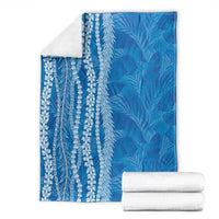 Hawaii Prince Kuhio Blanket Blue Hawaiian Lau Maia With Leis LT05 - Polynesian Pride