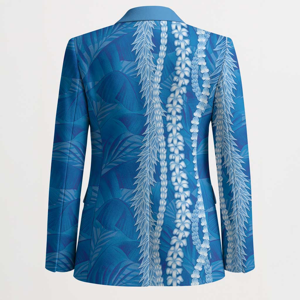 Hawaii Prince Kuhio Blazer Blue Hawaiian Lau Maia With Leis LT05 - Polynesian Pride