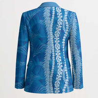Hawaii Prince Kuhio Blazer Blue Hawaiian Lau Maia With Leis LT05 - Polynesian Pride