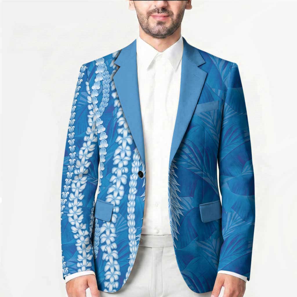 Hawaii Prince Kuhio Blazer Blue Hawaiian Lau Maia With Leis LT05 - Polynesian Pride