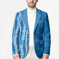 Hawaii Prince Kuhio Blazer Blue Hawaiian Lau Maia With Leis LT05 - Polynesian Pride
