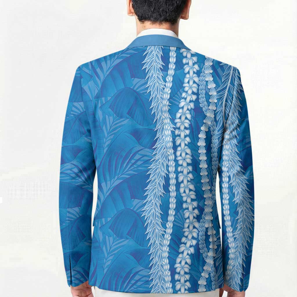 Hawaii Prince Kuhio Blazer Blue Hawaiian Lau Maia With Leis LT05 - Polynesian Pride