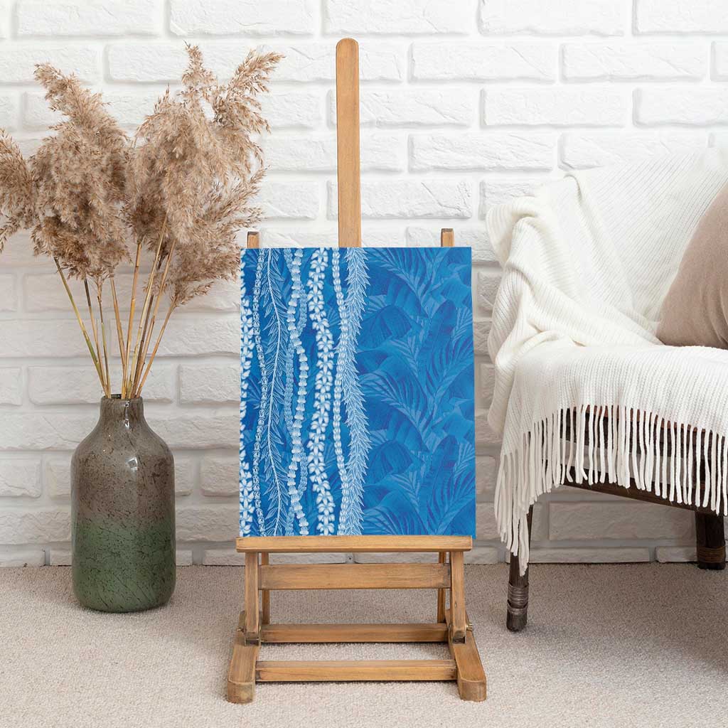 Hawaii Prince Kuhio Canvas Wall Art Blue Hawaiian Lau Maia With Leis LT05 - Polynesian Pride