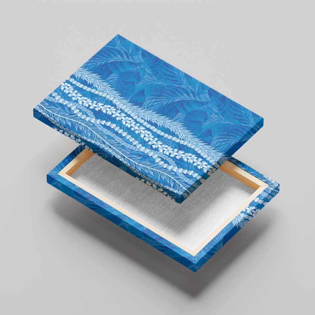 Hawaii Prince Kuhio Canvas Wall Art Blue Hawaiian Lau Maia With Leis LT05 - Polynesian Pride
