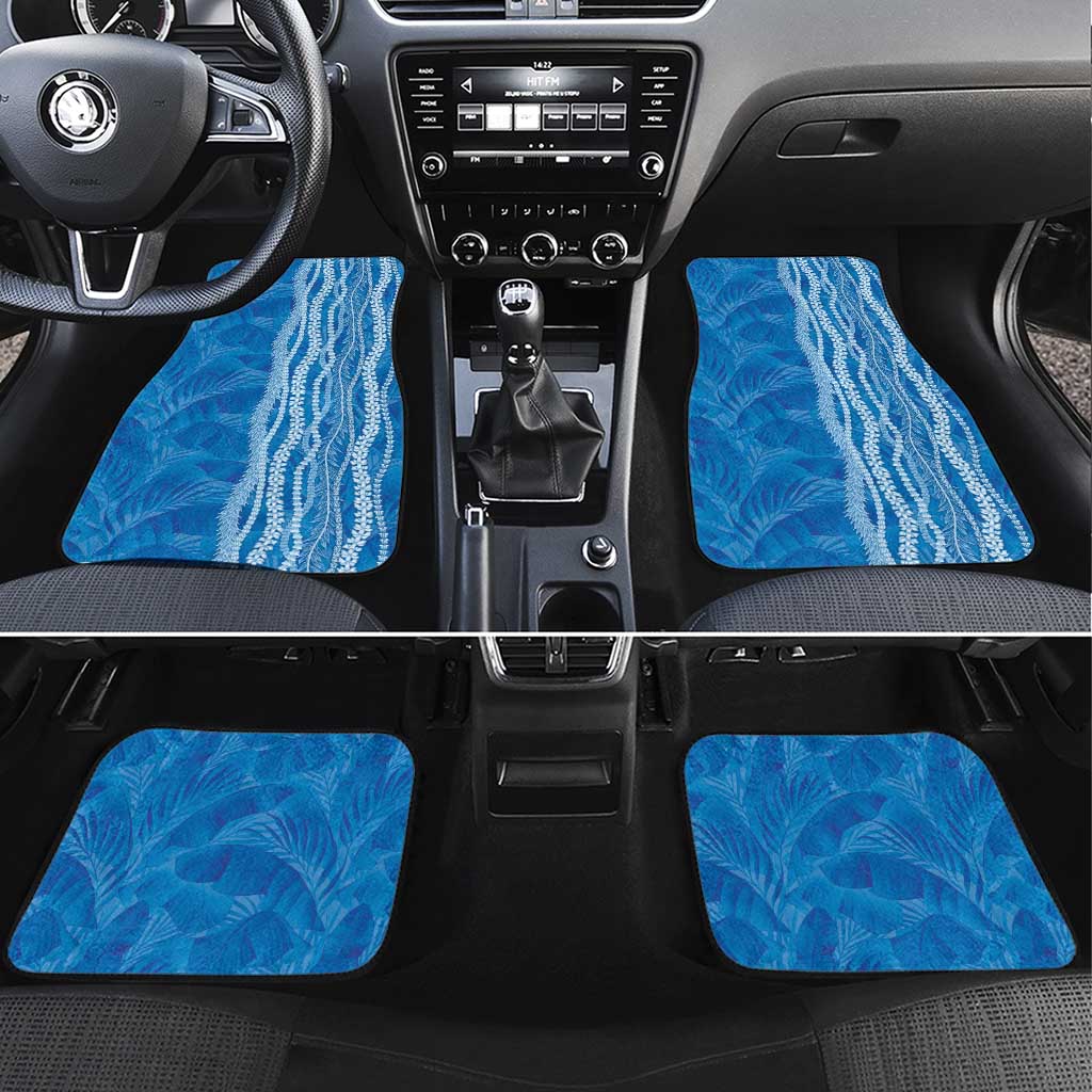 Hawaii Prince Kuhio Car Mats Blue Hawaiian Lau Maia With Leis