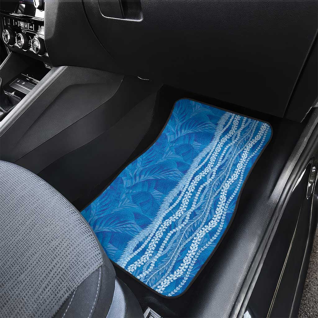 Hawaii Prince Kuhio Car Mats Blue Hawaiian Lau Maia With Leis