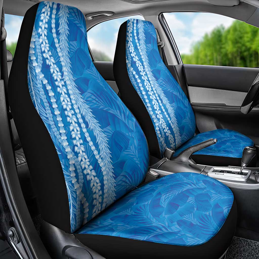 Hawaii Prince Kuhio Car Seat Cover Blue Hawaiian Lau Maia With Leis LT05 - Polynesian Pride