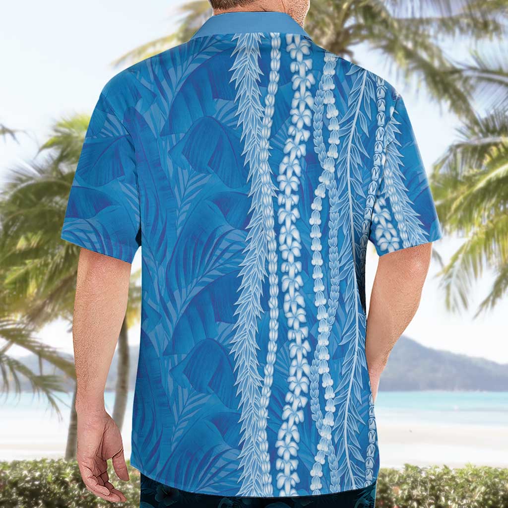Hawaii Prince Kuhio Hawaiian Shirt Blue Hawaiian Lau Maia With Leis LT05 - Polynesian Pride