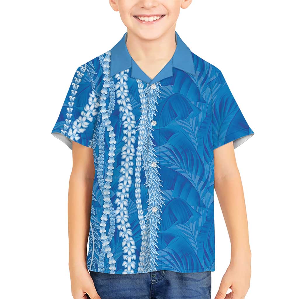 Hawaii Prince Kuhio Hawaiian Shirt Blue Hawaiian Lau Maia With Leis LT05 - Polynesian Pride