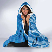 Hawaii Prince Kuhio Hooded Blanket Blue Hawaiian Lau Maia With Leis LT05 - Polynesian Pride