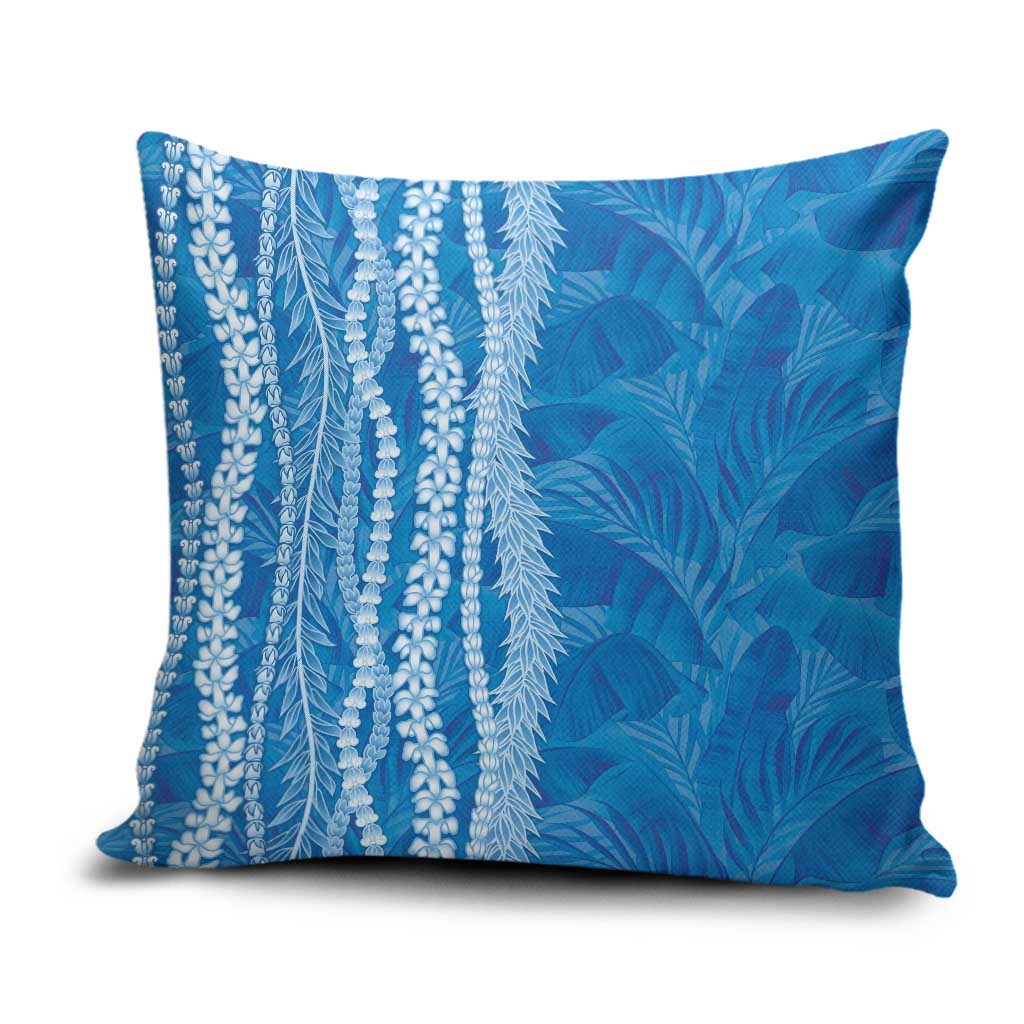 Hawaii Prince Kuhio Pillow Cover Blue Hawaiian Lau Maia With Leis