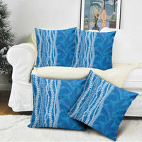 Hawaii Prince Kuhio Pillow Cover Blue Hawaiian Lau Maia With Leis