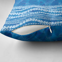 Hawaii Prince Kuhio Pillow Cover Blue Hawaiian Lau Maia With Leis