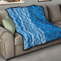 Hawaii Prince Kuhio Quilt Blue Hawaiian Lau Maia With Leis LT05 - Polynesian Pride