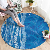 Hawaii Prince Kuhio Round Carpet Blue Hawaiian Lau Maia With Leis