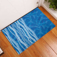 Hawaii Prince Kuhio Rubber Doormat Blue Hawaiian Lau Maia With Leis LT05 - Polynesian Pride