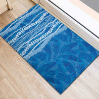 Hawaii Prince Kuhio Rubber Doormat Blue Hawaiian Lau Maia With Leis LT05 - Polynesian Pride