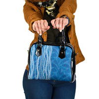 Hawaii Prince Kuhio Shoulder Handbag Blue Hawaiian Lau Maia With Leis LT05 One Size Blue - Polynesian Pride
