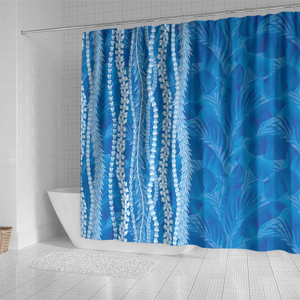 Hawaii Prince Kuhio Shower Curtain Blue Hawaiian Lau Maia With Leis LT05 - Polynesian Pride
