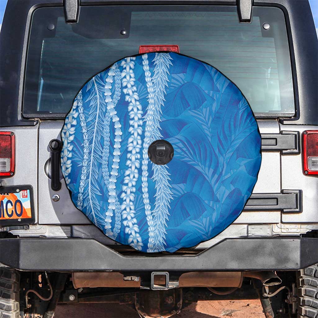 Hawaii Prince Kuhio Spare Tire Cover Blue Hawaiian Lau Maia With Leis LT05 Blue - Polynesian Pride
