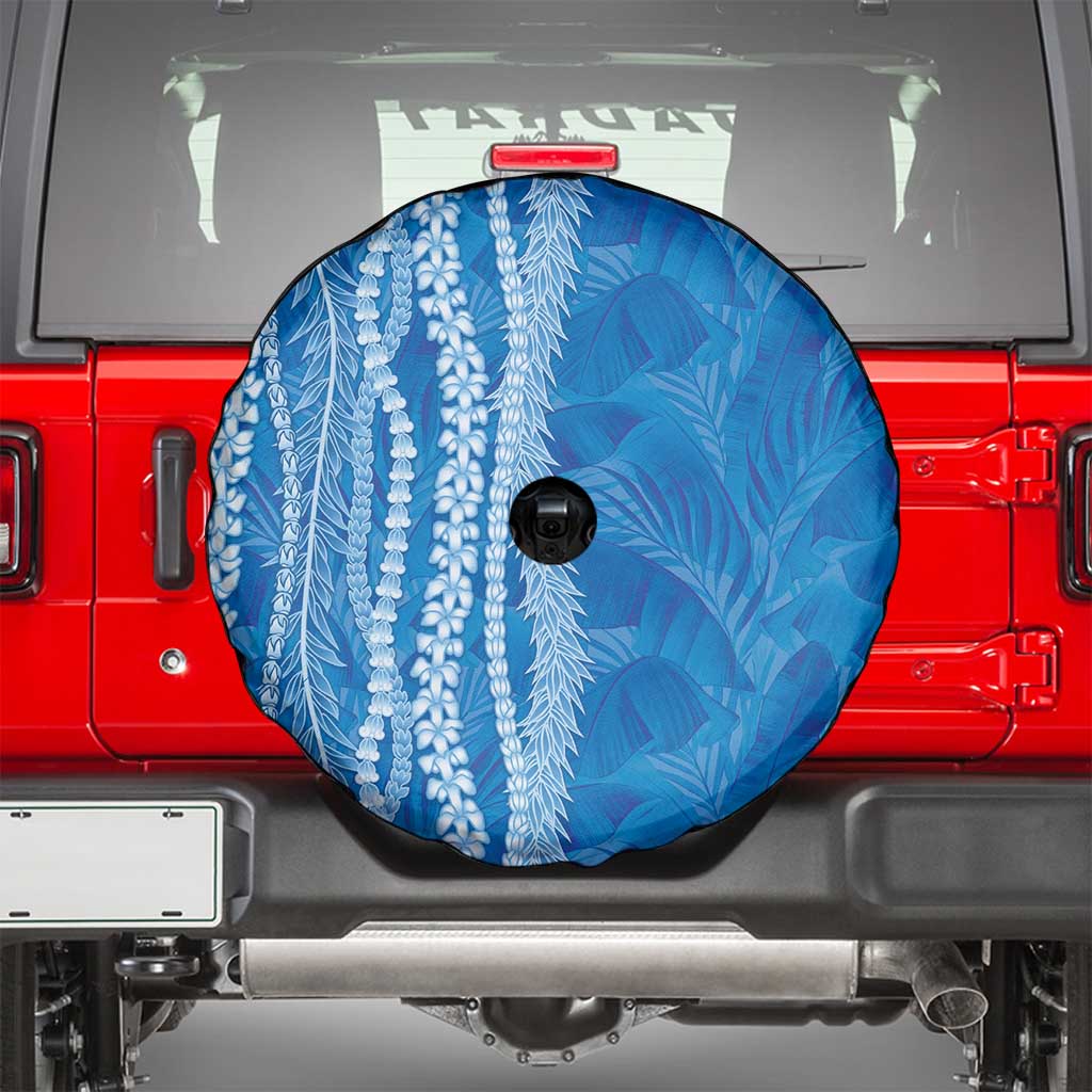 Hawaii Prince Kuhio Spare Tire Cover Blue Hawaiian Lau Maia With Leis LT05 - Polynesian Pride