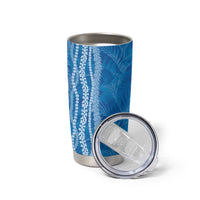 Hawaii Prince Kuhio Tumbler Cup Blue Hawaiian Lau Maia With Leis LT05 - Polynesian Pride
