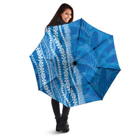 Hawaii Prince Kuhio Umbrella Blue Hawaiian Lau Maia With Leis LT05 - Polynesian Pride