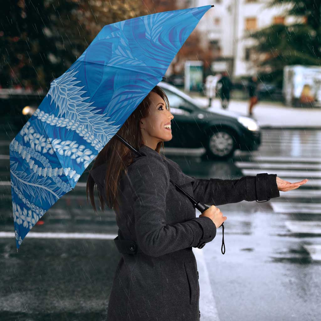Hawaii Prince Kuhio Umbrella Blue Hawaiian Lau Maia With Leis LT05 - Polynesian Pride