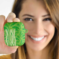 Hawaii Prince Kuhio AirPods Case Lime Green Hawaiian Lau Maia With Leis LT05 - Polynesian Pride