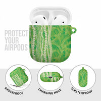 Hawaii Prince Kuhio AirPods Case Lime Green Hawaiian Lau Maia With Leis LT05 - Polynesian Pride