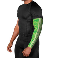 Hawaii Prince Kuhio Arm Sleeves Lime Green Hawaiian Lau Maia With Leis